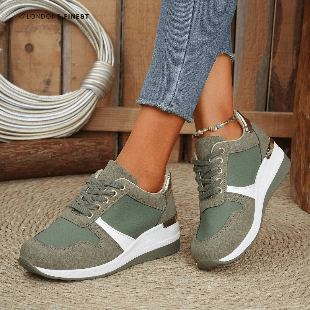 Women's orthopedic shoes featuring arch support and memory foam cushioning, designed for breathable casual comfort, perfect for all-day wear. 1