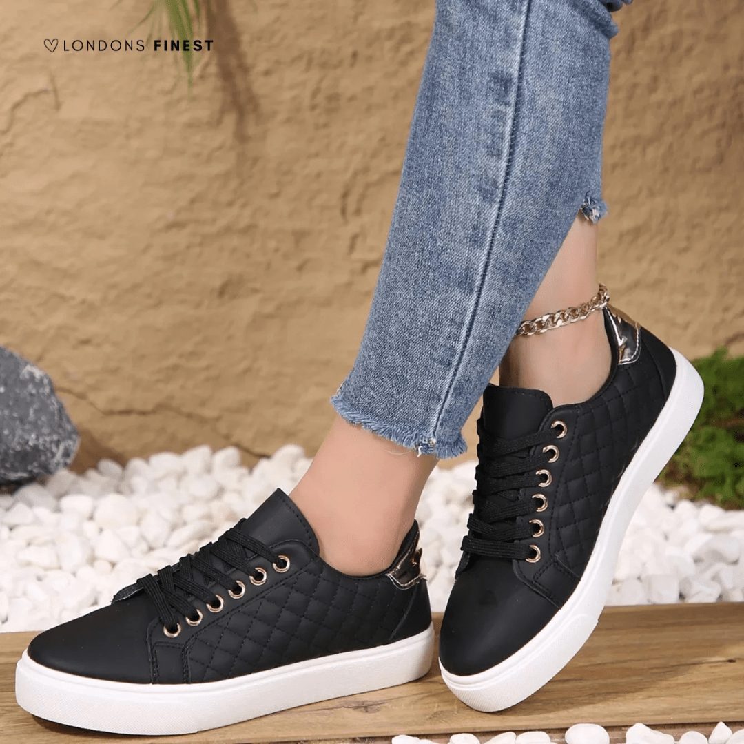Women's orthopedic shoes featuring a cushioned sole, designed for ultimate comfort and elegance, perfect for everyday wear. 1