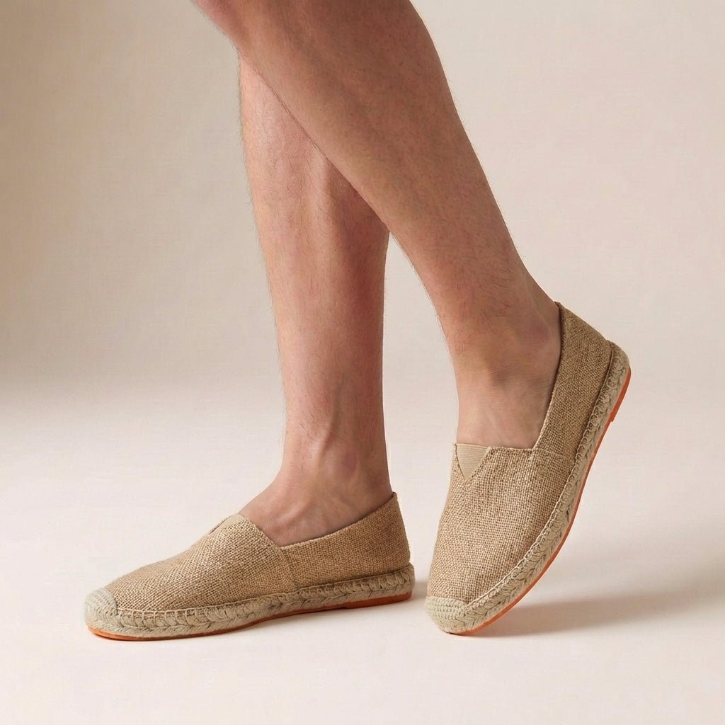 Women's orthopedic slip-on espadrilles featuring a stylish jute sole, designed for comfort and support during summer outings. 4