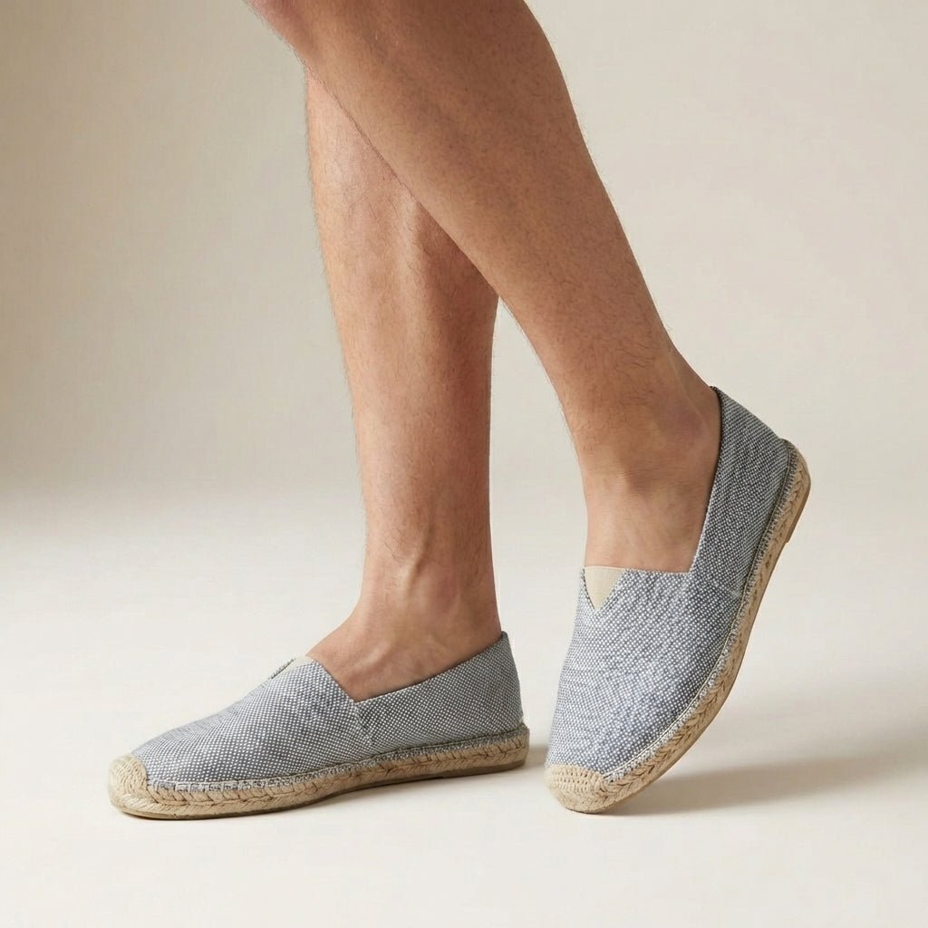Women's orthopedic slip-on espadrilles featuring a stylish jute sole, designed for comfort and support during summer outings. 5