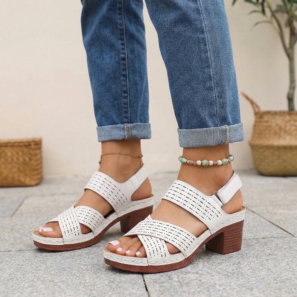 Women's platform sandals featuring orthopedic support and breathable straps, designed for ultimate comfort and style during the summer months. 5