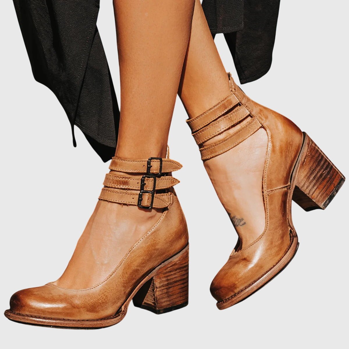 Women's Sandals with Ergonomic Comfort - Elegant Leather Design for All-Day Wear 0