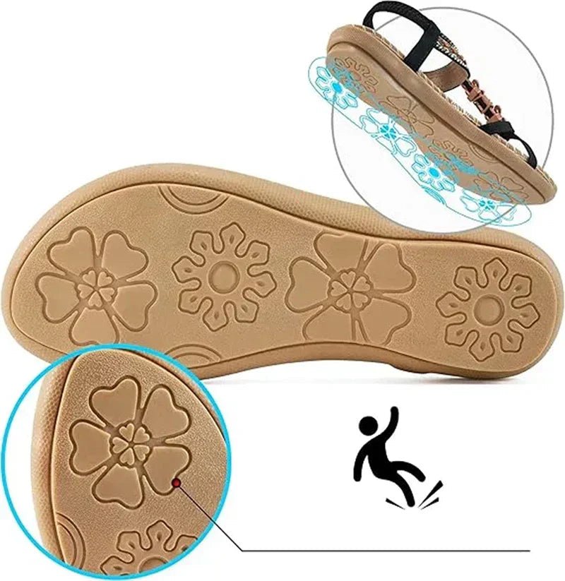 Women's vegan platform sandals featuring a Stability+ sole and a non-slip design, perfect for all-day comfort and support. 3