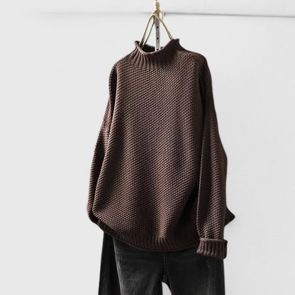 Women's cozy knit sweater pullover in soft fabric, perfect for winter comfort and versatile styling. 5