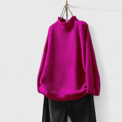 Women's cozy knit sweater pullover in soft fabric, perfect for winter comfort and versatile styling. 8