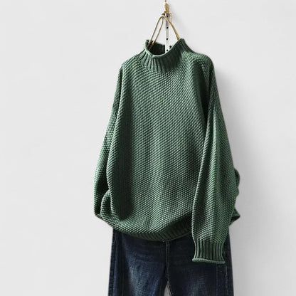 Women's cozy knit sweater pullover in soft fabric, perfect for winter comfort and versatile styling. 13