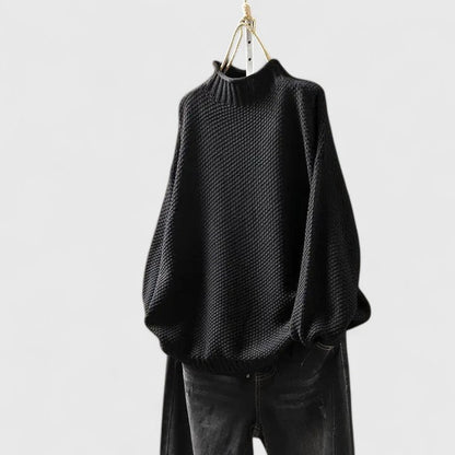 Women's cozy knit sweater pullover in soft fabric, perfect for winter comfort and versatile styling. 4