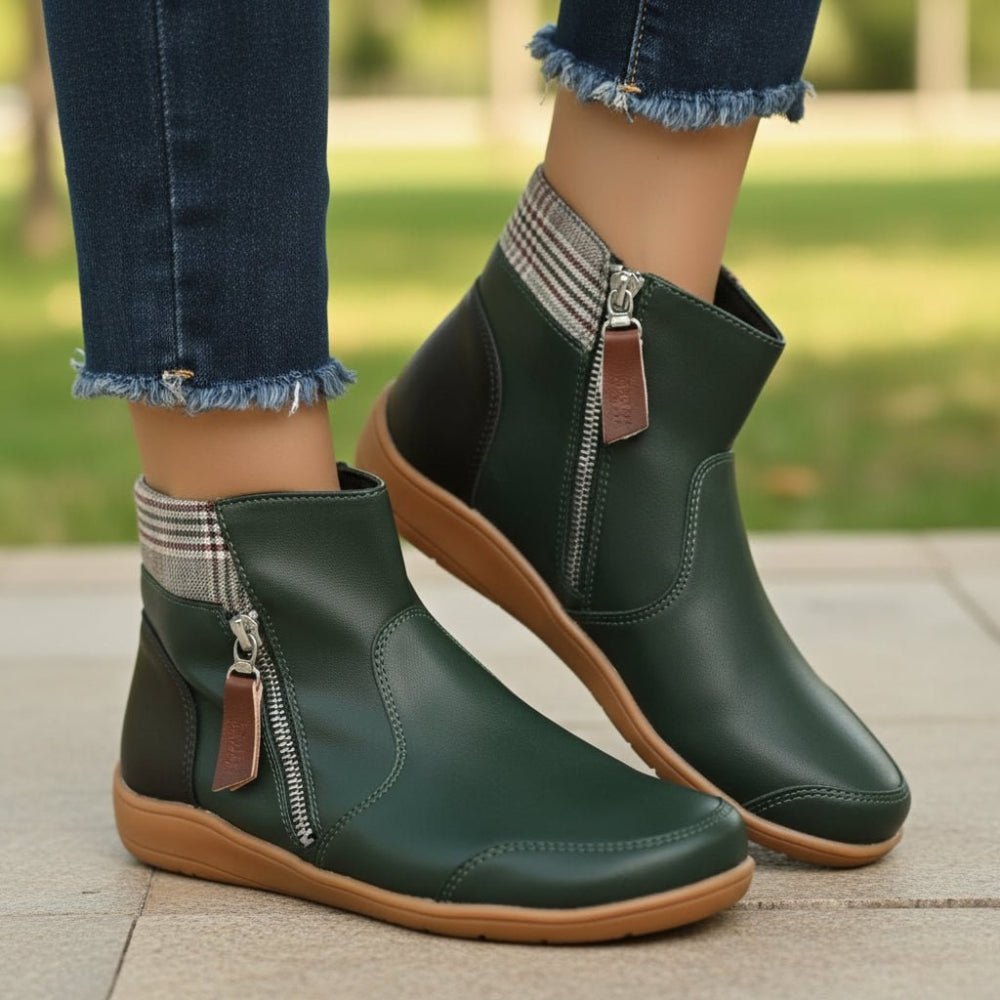 Women's waterproof boots featuring orthopedic support and a non-slip sole, perfect for comfort and stability in all weather conditions. 9