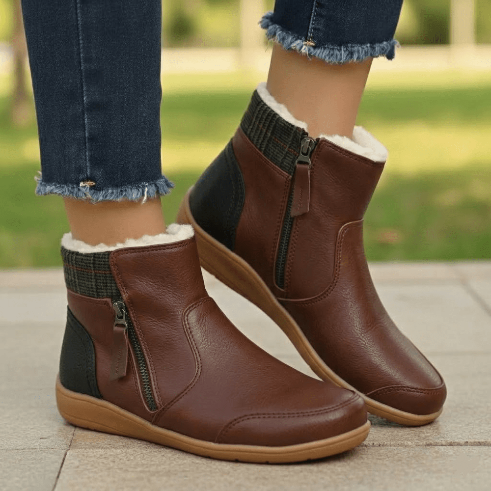 Women's waterproof boots featuring orthopedic support and a non-slip sole, perfect for comfort and stability in all weather conditions. 3