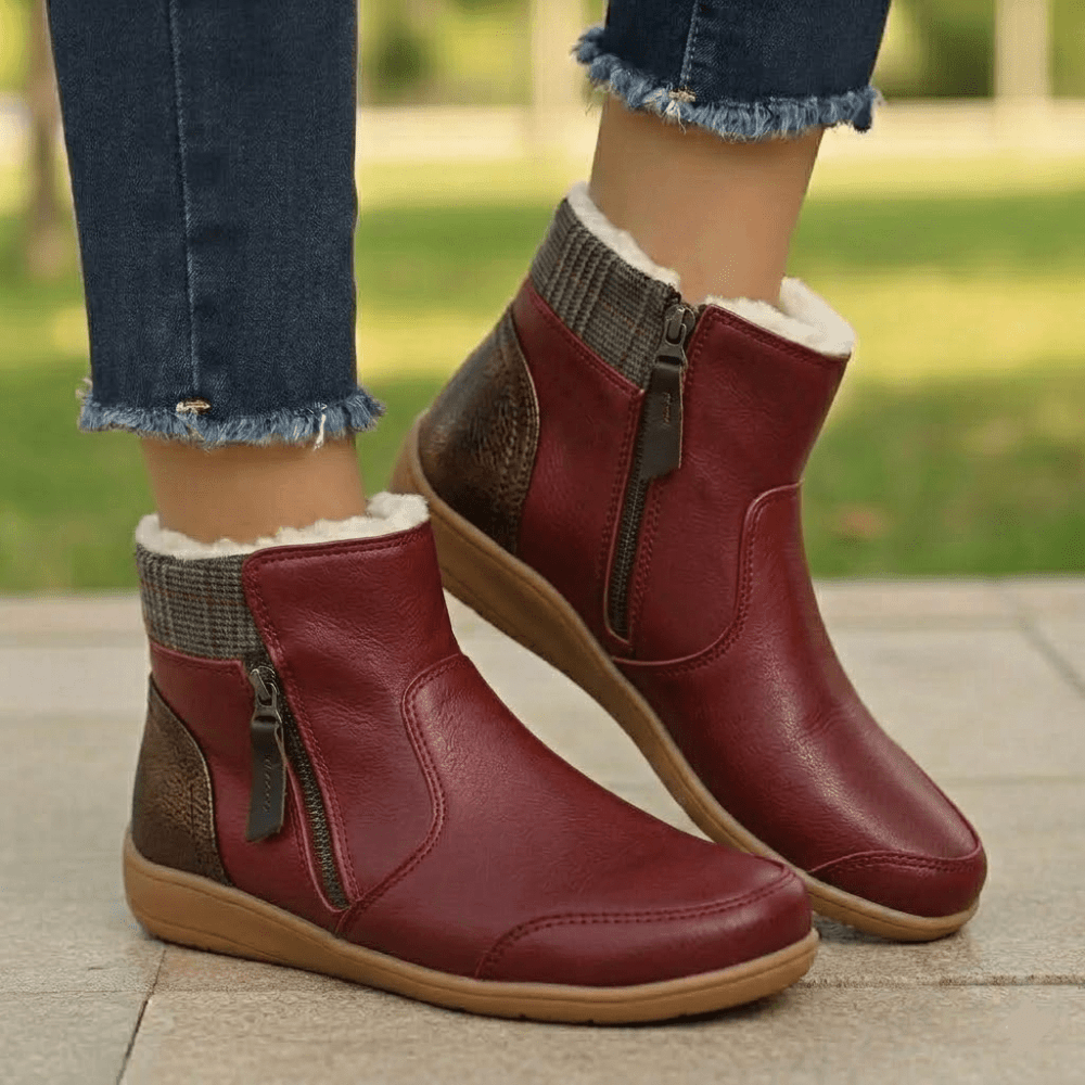 Women's waterproof boots featuring orthopedic support and a non-slip sole, perfect for comfort and stability in all weather conditions. 8