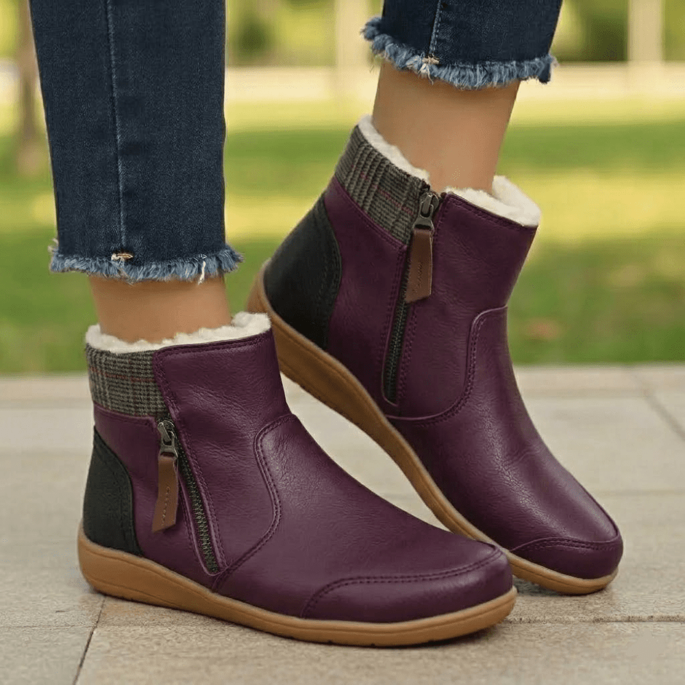 Women's waterproof boots featuring orthopedic support and a non-slip sole, perfect for comfort and stability in all weather conditions. 5