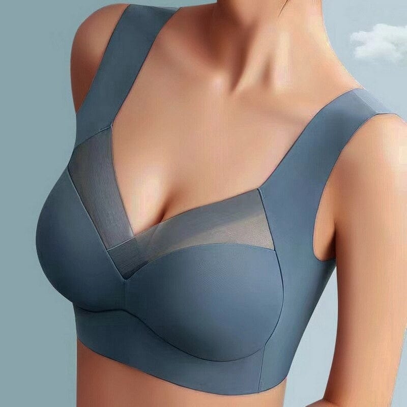 Women's Wireless Bra with Gentle Support for Everyday Wear – Comfortable Fit in Dark Blue, Black, Beige, Pink, Blue 0