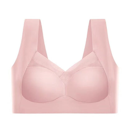 Women's Wireless Bra with Gentle Support for Everyday Wear – Comfortable Fit in Dark Blue, Black, Beige, Pink, Blue 7