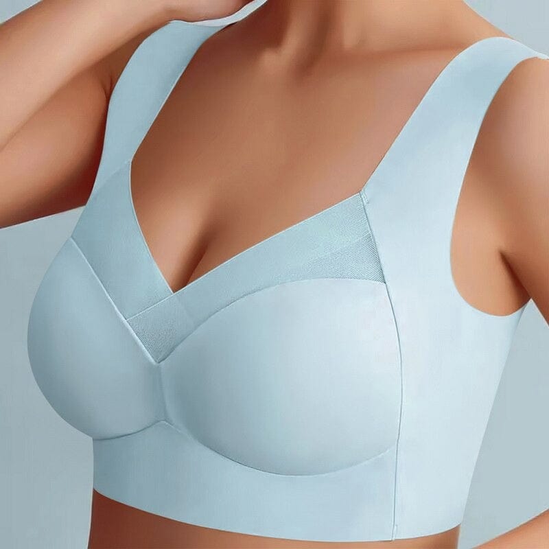 Women's Wireless Bra with Gentle Support for Everyday Wear – Comfortable Fit in Dark Blue, Black, Beige, Pink, Blue 12
