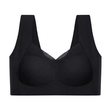 Women's Wireless Bra with Gentle Support for Everyday Wear – Comfortable Fit in Dark Blue, Black, Beige, Pink, Blue 3
