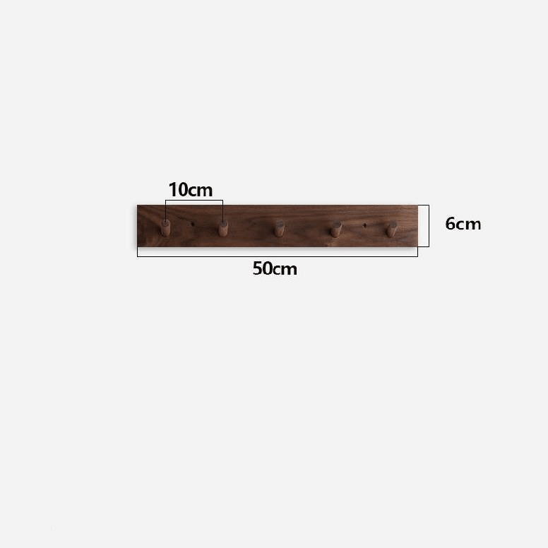 Wooden Coat Rack Wall Mounted with Minimalist Japandi Design – Handmade Sustainable Storage for Coats and Accessories 4