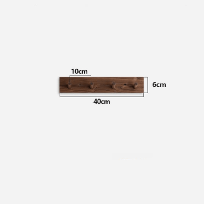 Wooden Coat Rack Wall Mounted with Minimalist Japandi Design – Handmade Sustainable Storage for Coats and Accessories 3