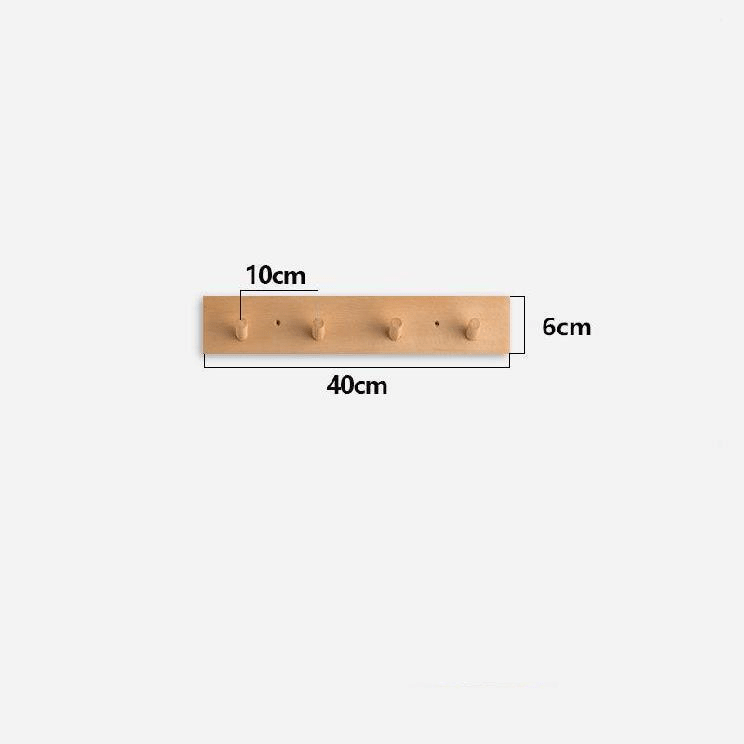 Wooden Coat Rack Wall Mounted with Minimalist Japandi Design – Handmade Sustainable Storage for Coats and Accessories 6
